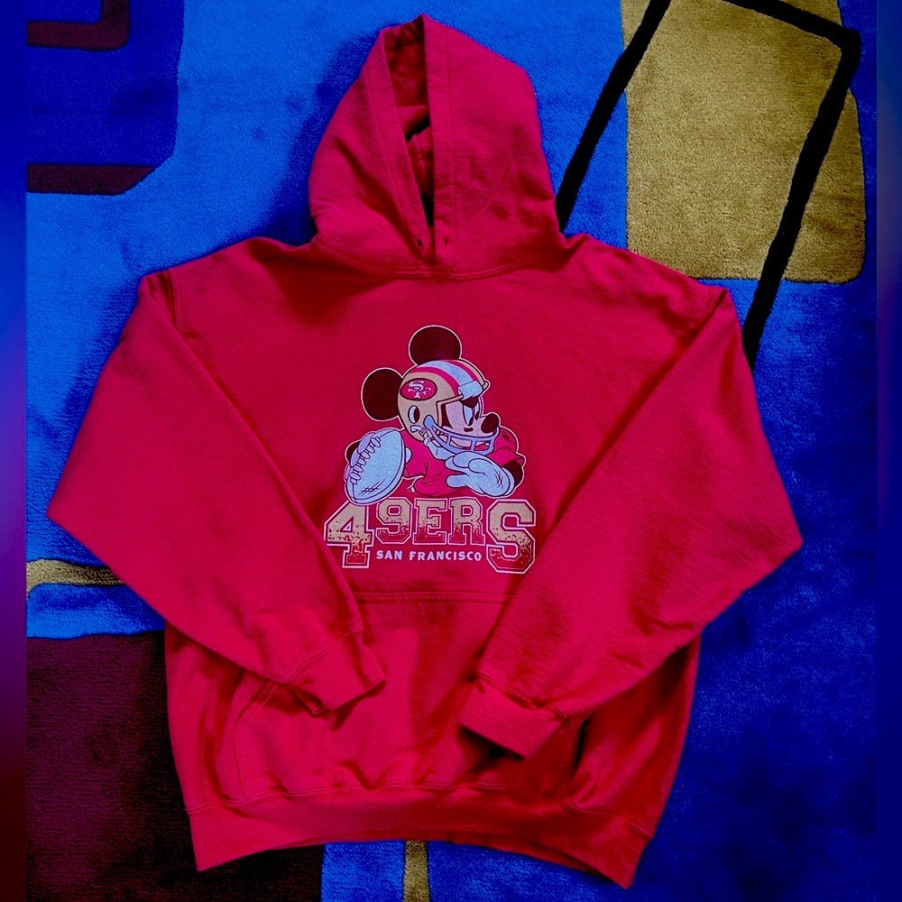Vintage 49ers Mickey Mouse hoodie